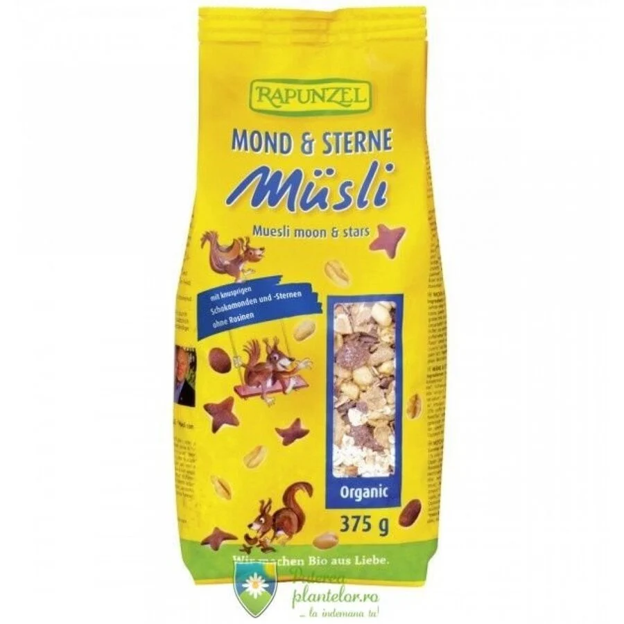 Musli bio forma de luna si stele 375 gr