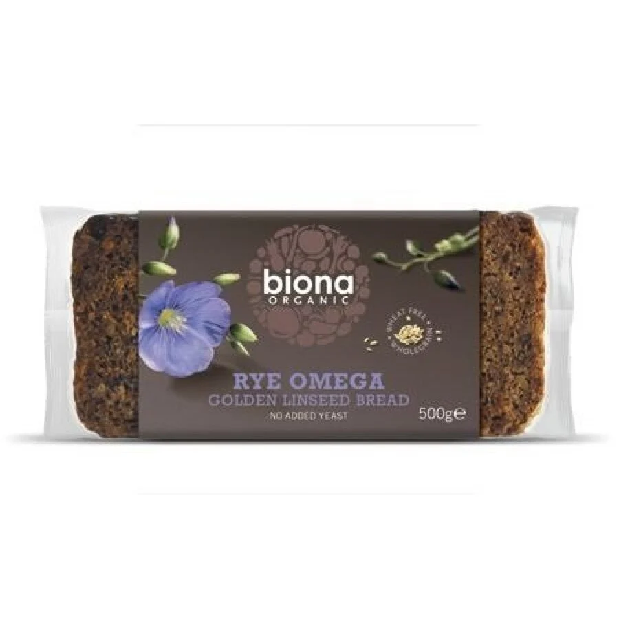 Paine integrala din secara cu seminte de , bio, fara drojdie 500g
