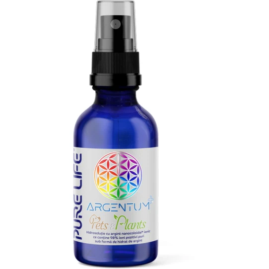Pure Life Argentum+ Pets & Plants 10 ppm Argint coloidal spray pentru animale si plante x 60ml