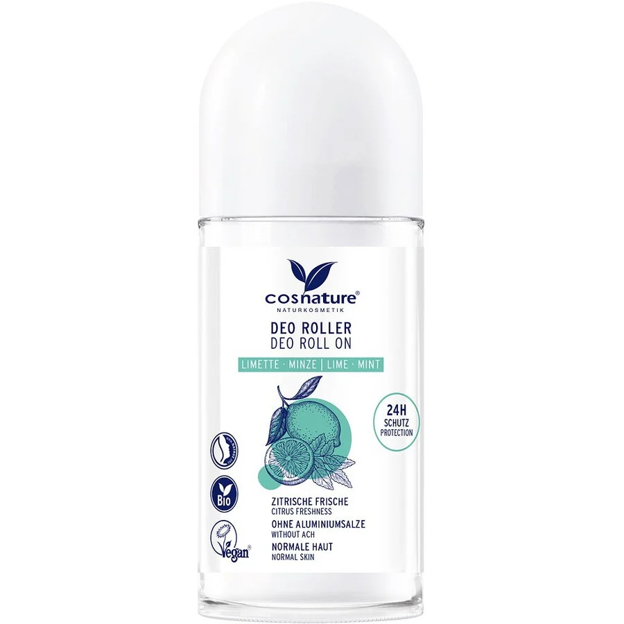 Roll-on cu lime bio si menta, fara aluminiu 50 ml