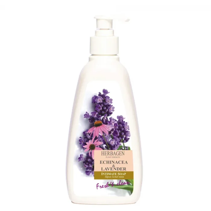 Sapun lichid intim cu extract de lavanda si echinacea, 500 ml, Herbagen