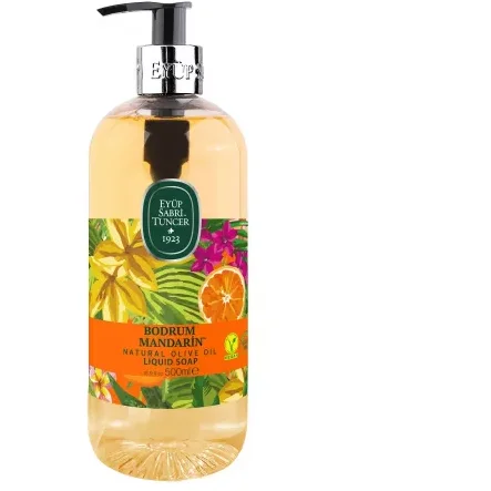 Sapun lichid cu ulei de masline Natural Bodrum Mandarin, 500 ml, Eyup Sabri Tuncer