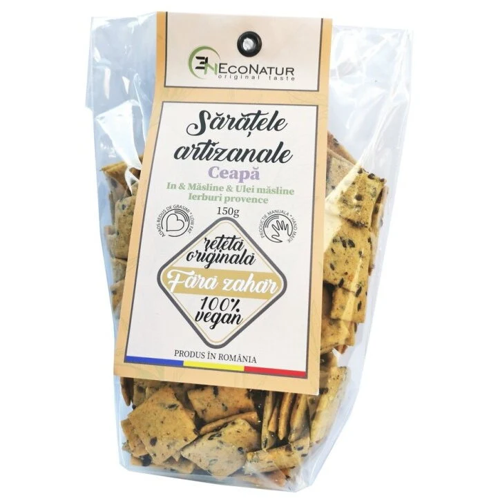 Saratele artizanale vegane, cu ceapa şi 150g Econatur