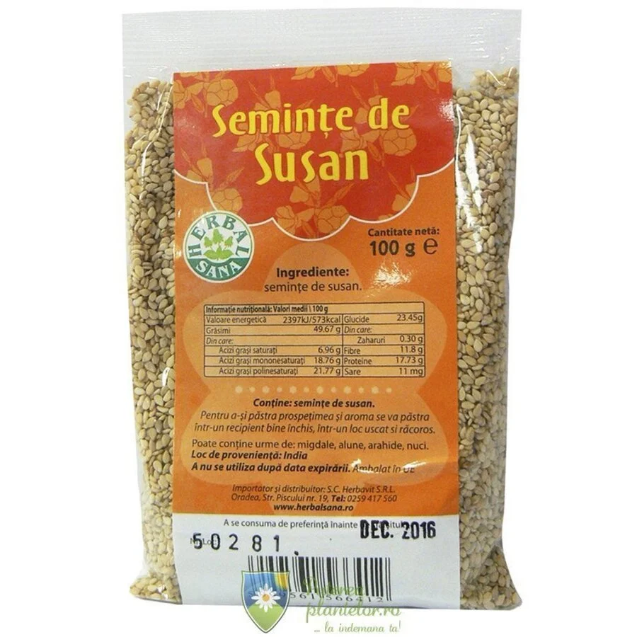 Seminte Susan alb 100 gr