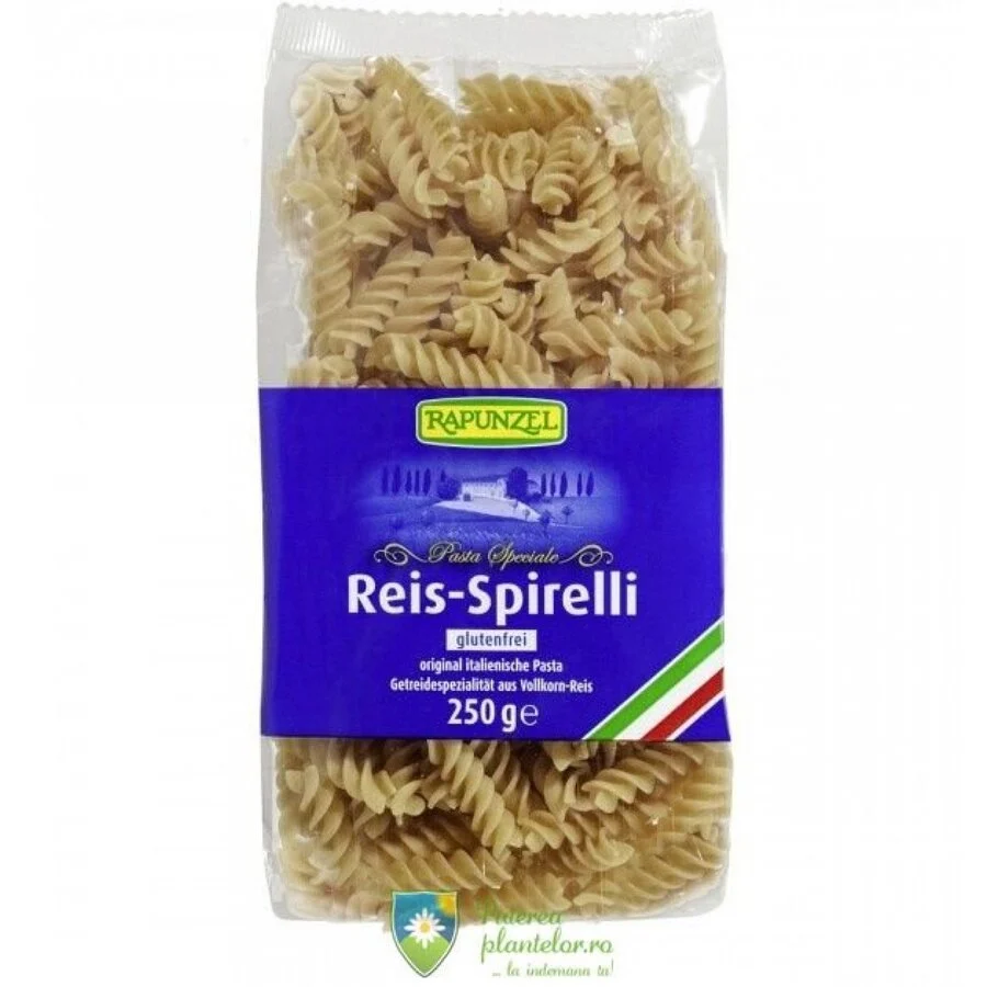 Spirale bio din orez integral fara gluten 250 gr