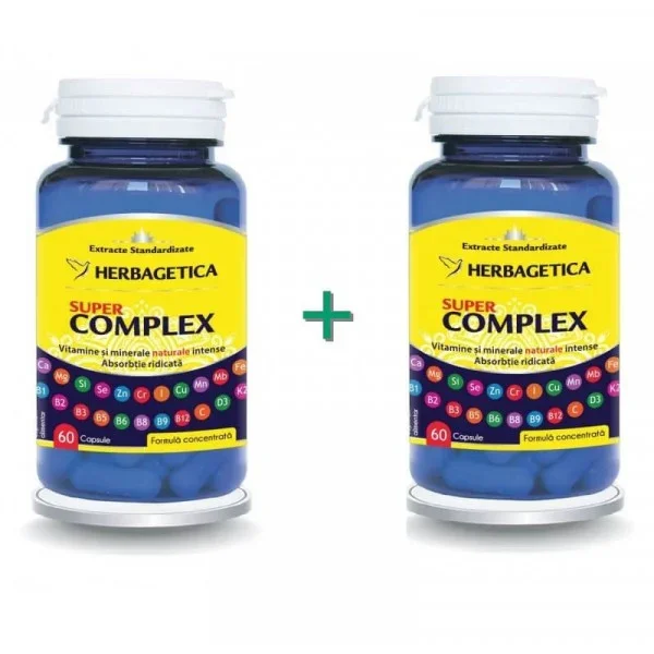 Super Complex - 60 + 60 cps (pachet cu -50% la doua)