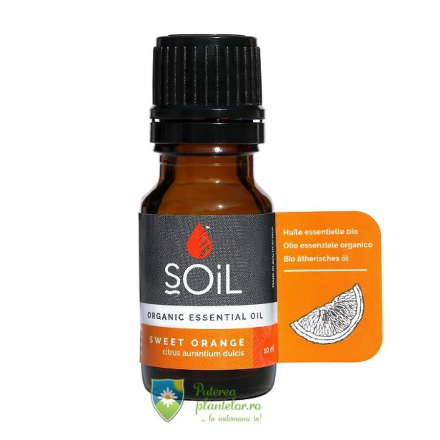 Ulei Esential Portocala Pur Organic 10 ml