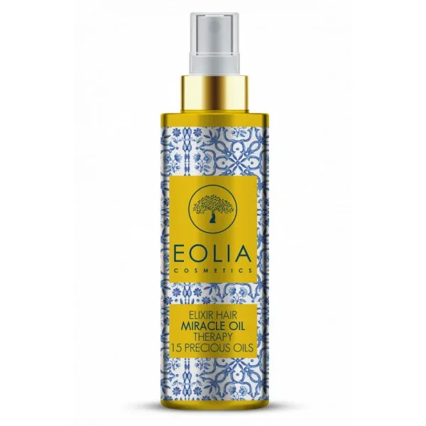 Ulei de Par Elixir Miracle Therapy 15 Uleiuri Pretioase, Eolia Cosmetics, 150 ml / 5.07 fl. oz