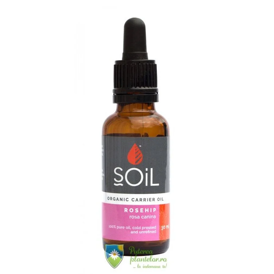 Ulei de tip Baza Macese Pur Presat la Rece Organic 30 ml