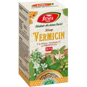 Vermicin Sirop antiparazitar cu miere si propolis 100 ml