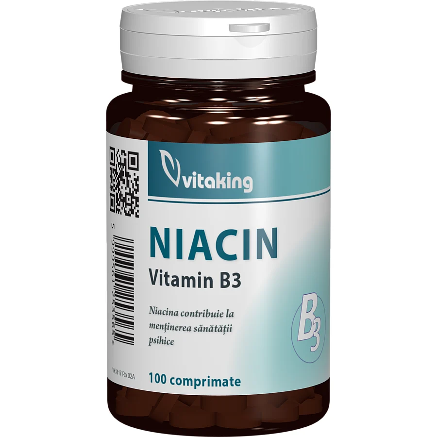 Vitamina B3 (niacina) 100mg 100 comprimate