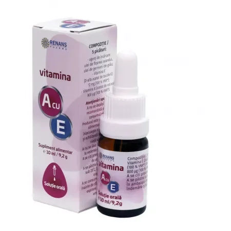 Vitamina cu E, solutie orala, 10 ml, Renans