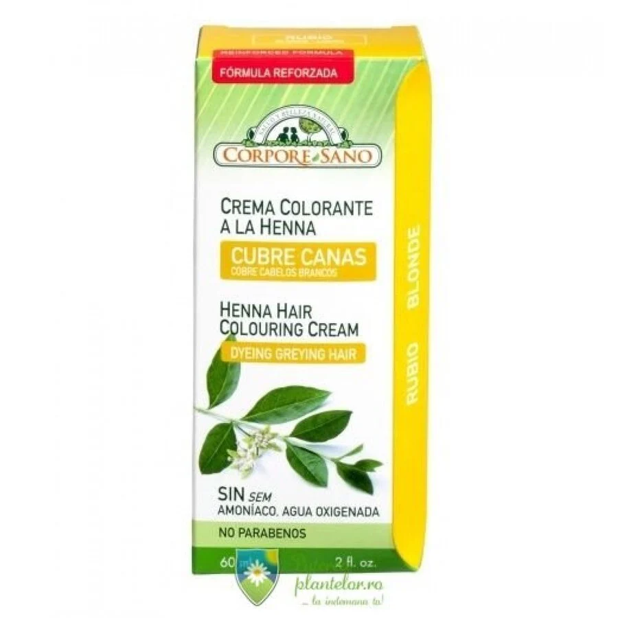 Vopsea henna crema blond 80 ml