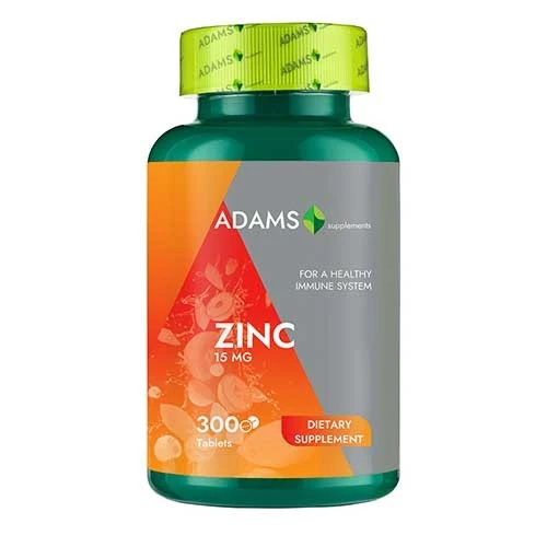 Zinc 15mg, 300tab, Adams