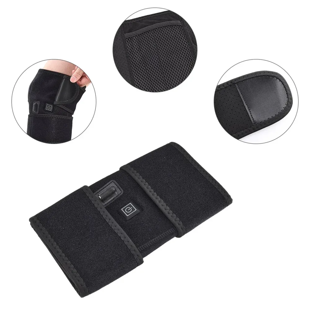 Genunchiera, Naimeed D5131, marime universala, cu sistem de incalzire, alimentare USB, Negru