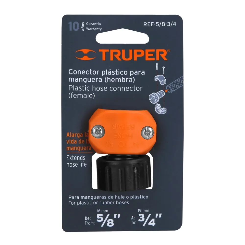 Adaptor furtun 5/8” -3/4” cu filet interior - Truper