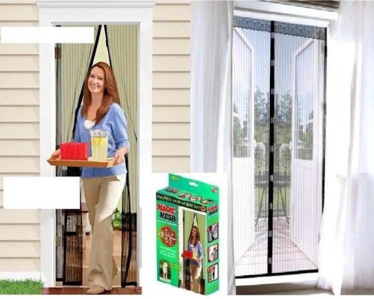 Aparat electric UV + Set 2 x perdea magnetica antiinsecte