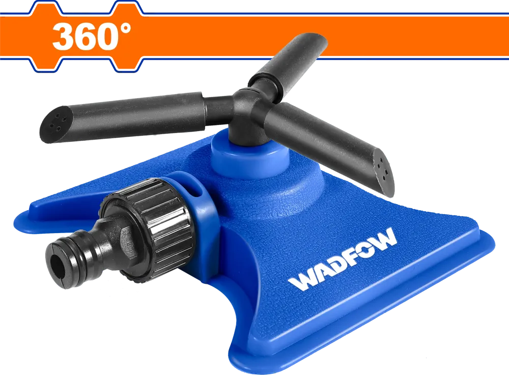 Aspersor cu 3 brate rotative Wadfow, 360°, adaptor 3/4"
