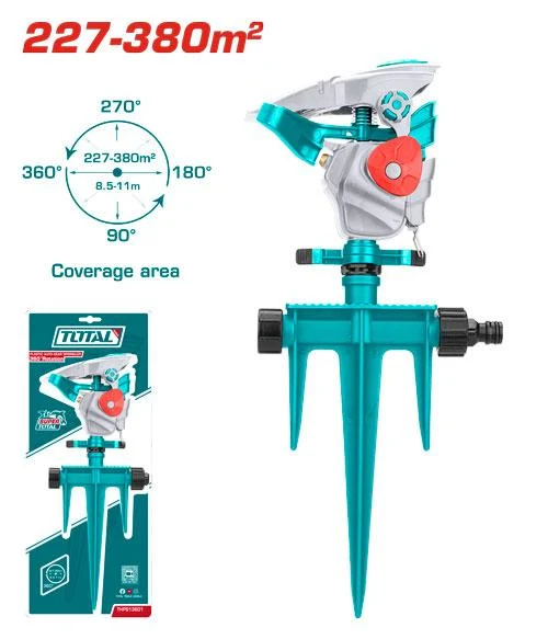 Aspersor TOTAL cu impuls 3/4", reglaj 360°, cu tepusa 3 pini