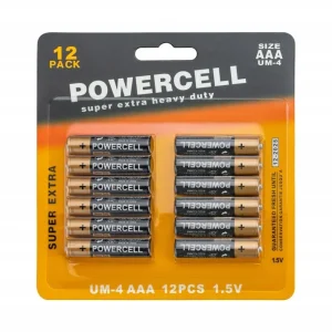 Baterii Zinc-carbon AAA 12 buc.