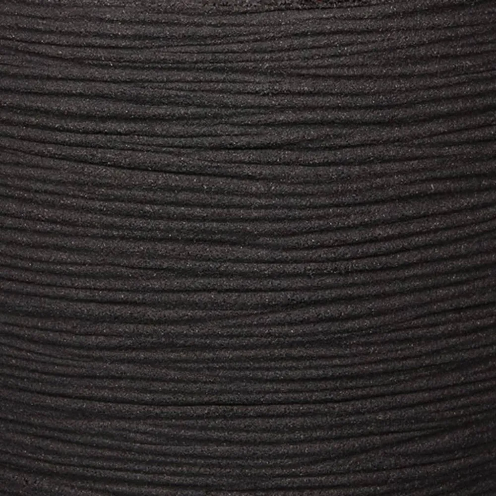 Capi Ghiveci elegant Nature Rib Deluxe, negru, 45x72 cm