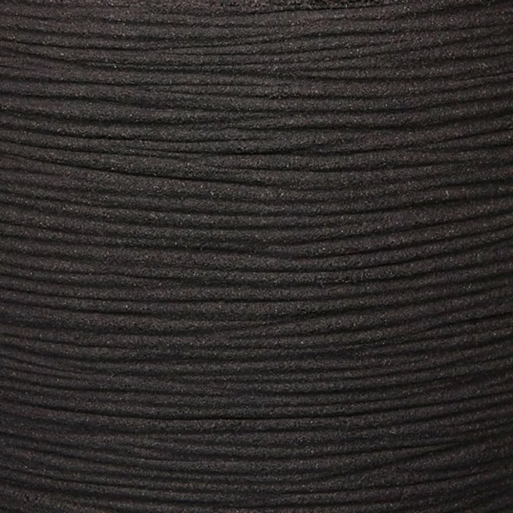Capi Jardinieră Nature Rib, negru, 40x40 cm, pătrat, KBLR903