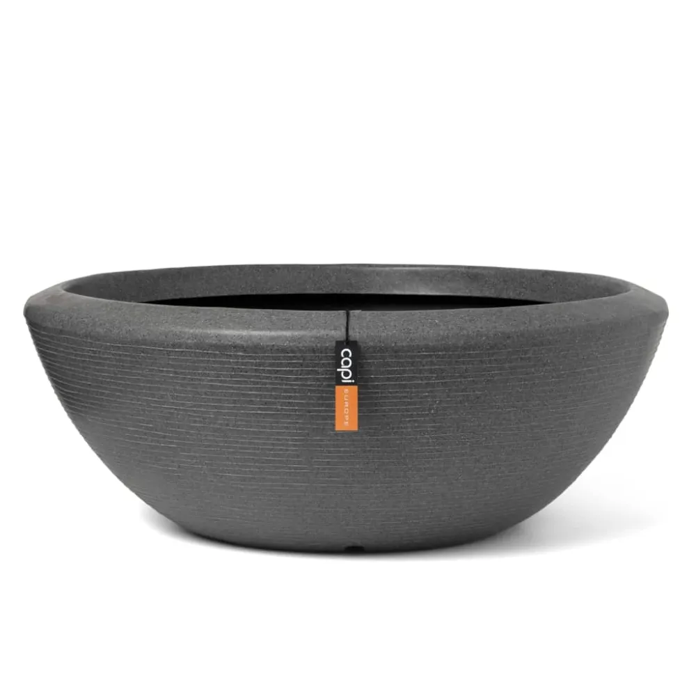 Capi Vas scund pentru plante „Arc Granite”, antracit, 61x25 cm