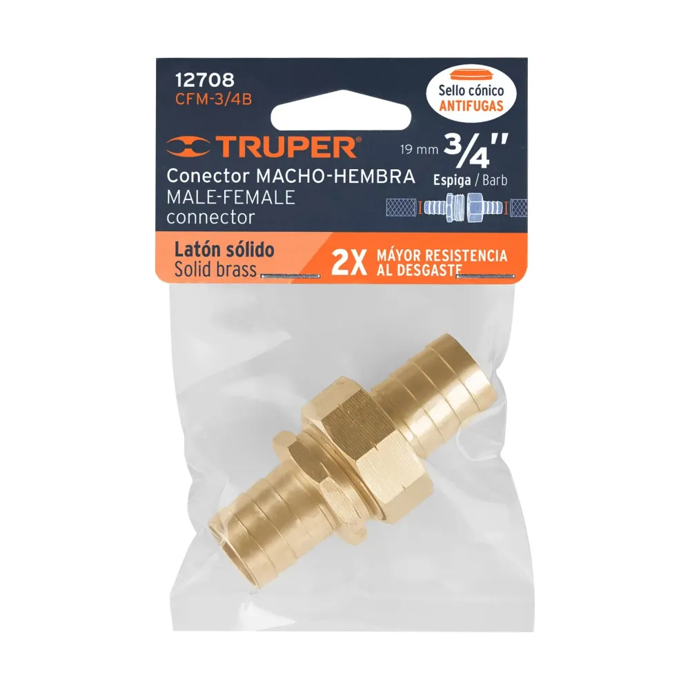 Conector alama pentru doua furtunuri de 3/4” - Truper