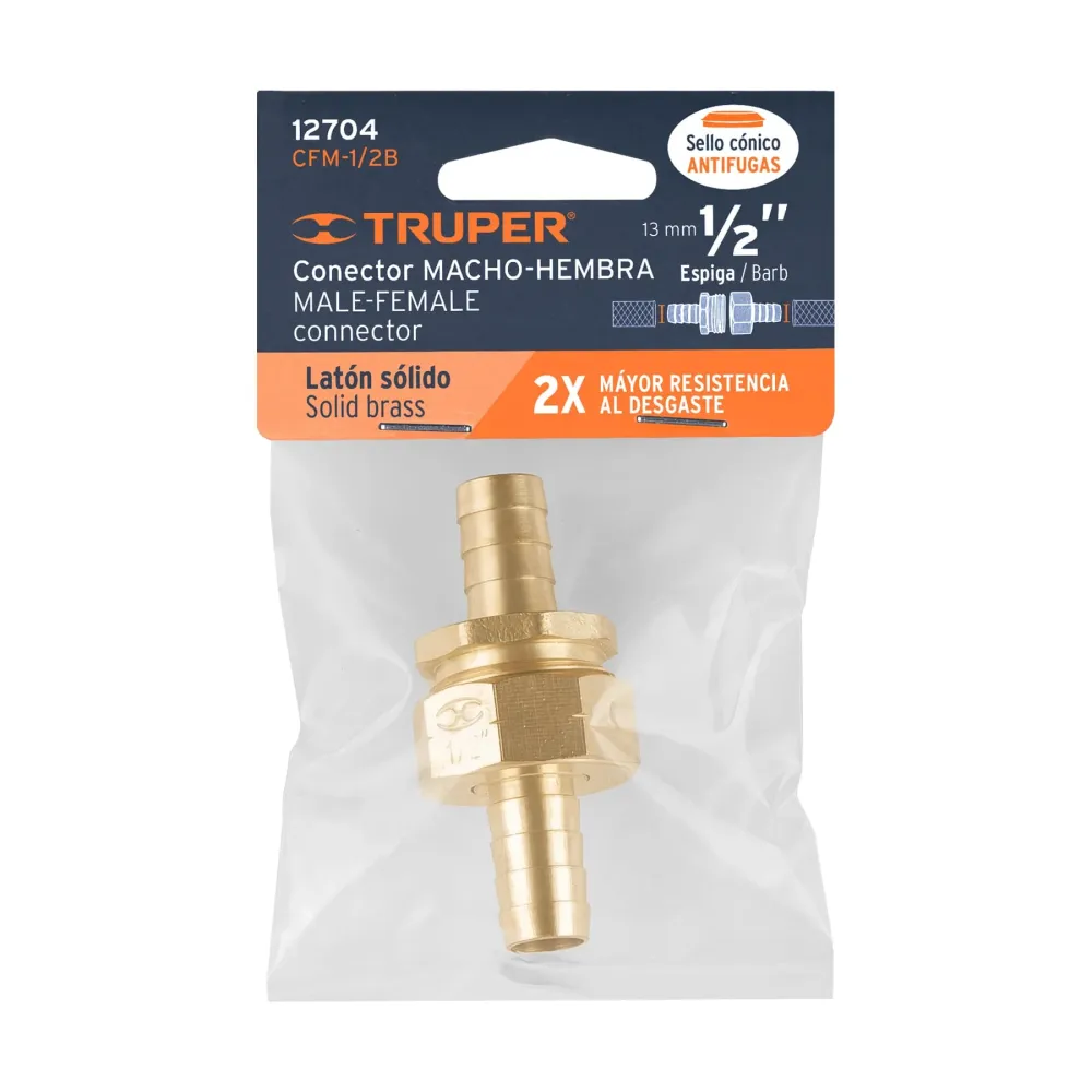 Conector alama pentru doua furtunuri de 1/2” - Truper