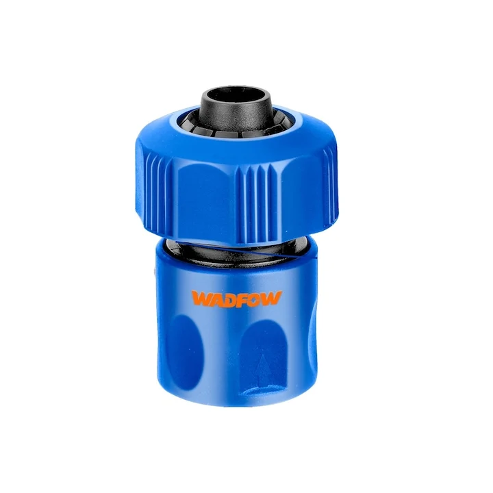 Conector rapid pentru furtun Wadfow, 3/4”, ABS, functie de oprire apei
