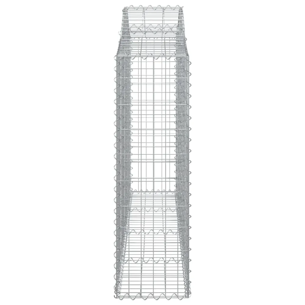 Coșuri gabion arcuite 9 buc, 200x30x100/120 cm fier galvanizat