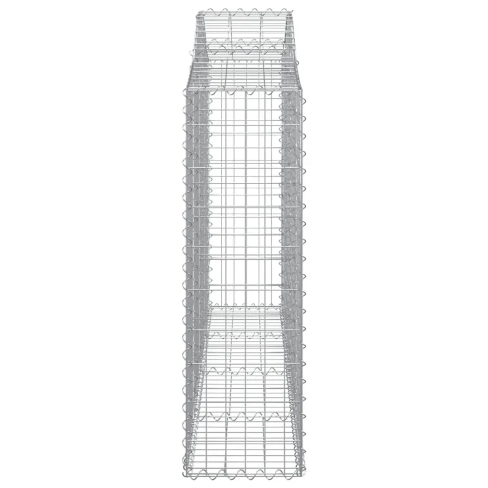 Coșuri gabion arcuite 2 buc, 200x30x100/120 cm fier galvanizat