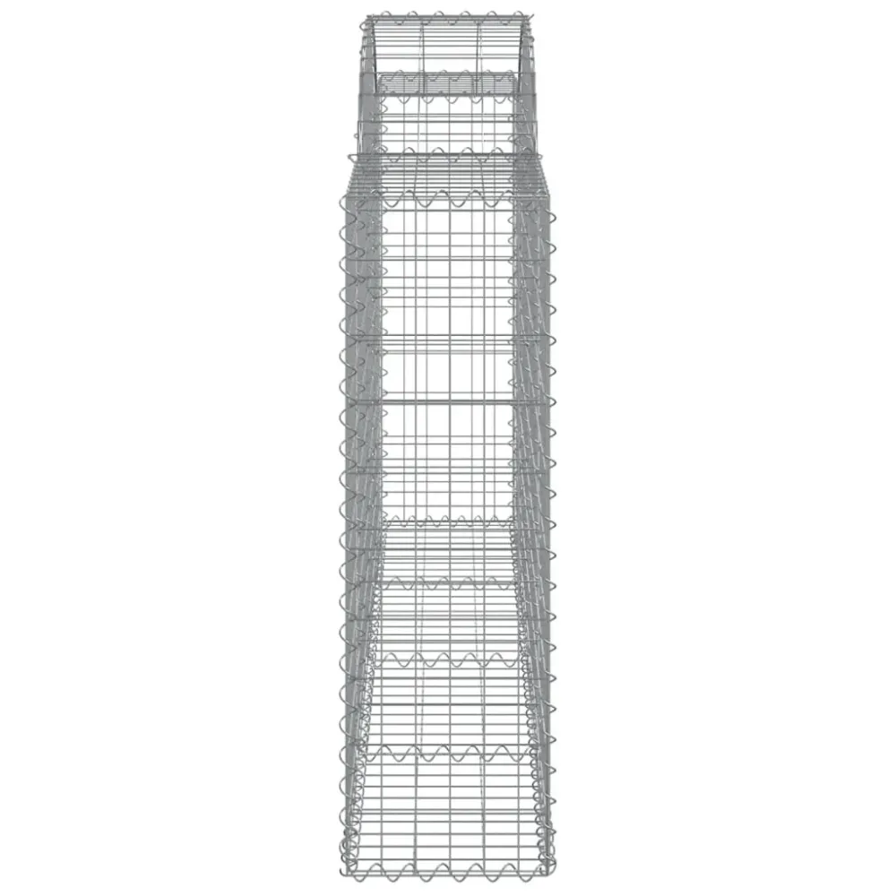 Coșuri gabion arcuite 8 buc, 200x30x100/120 cm fier galvanizat