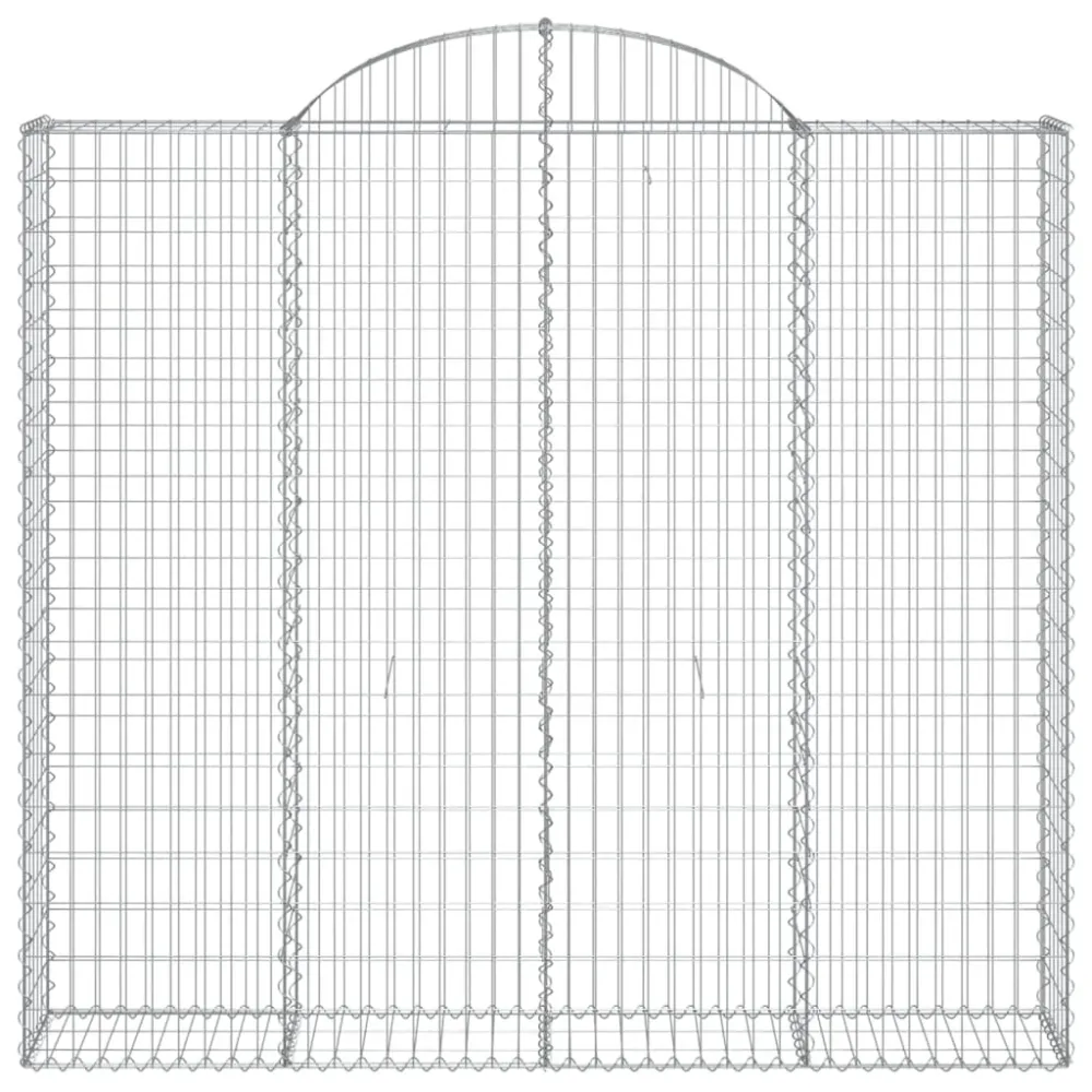 Coșuri gabion arcuite 6 buc, 200x30x180/200cm, fier galvanizat