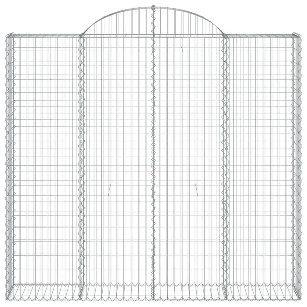 Coșuri gabion arcuite 4 buc, 200x30x180/200cm, fier galvanizat