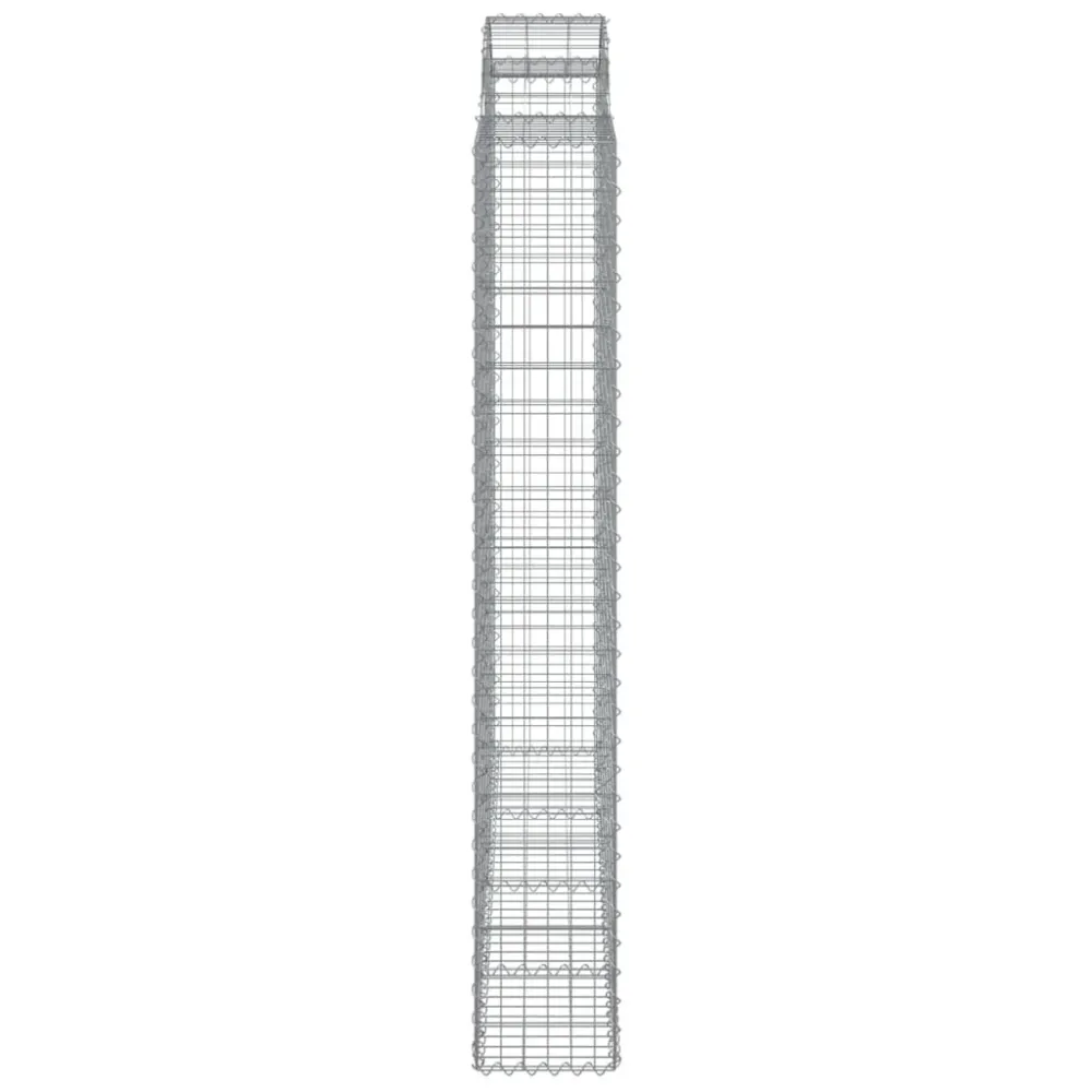 Coșuri gabion arcuite 5 buc. 200x30x200/220 cm fier galvanizat