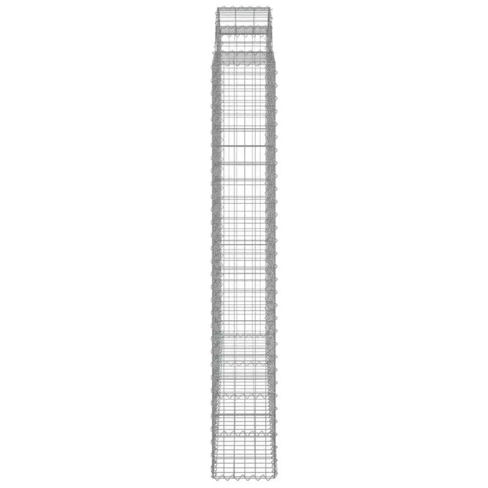 Coșuri gabion arcuite 4 buc. 200x30x200/220 cm fier galvanizat