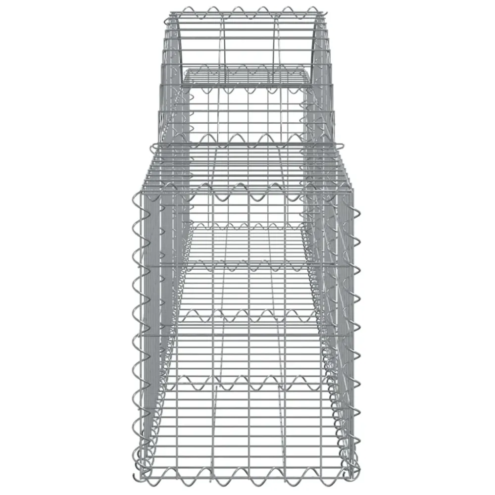 Coșuri gabion arcuite 7 buc, 200x30x40/60 cm, fier galvanizat