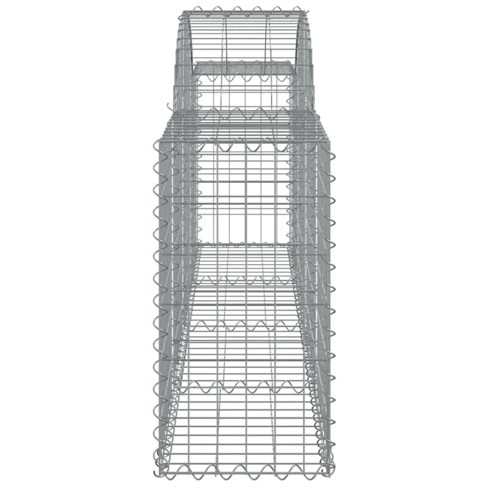 Coșuri gabion arcuite 8 buc, 200x30x60/80 cm, fier galvanizat