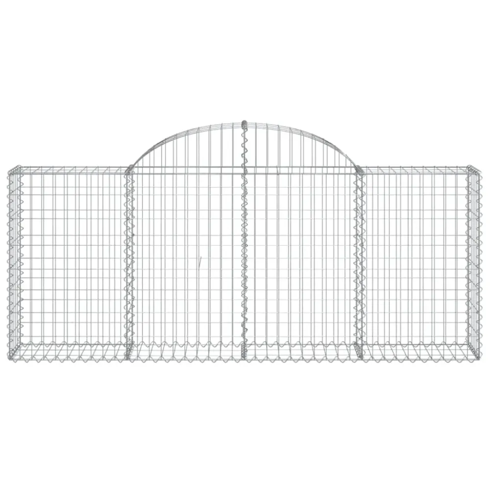 Coșuri gabion arcuite 7 buc, 200x30x80/100cm, fier galvanizat