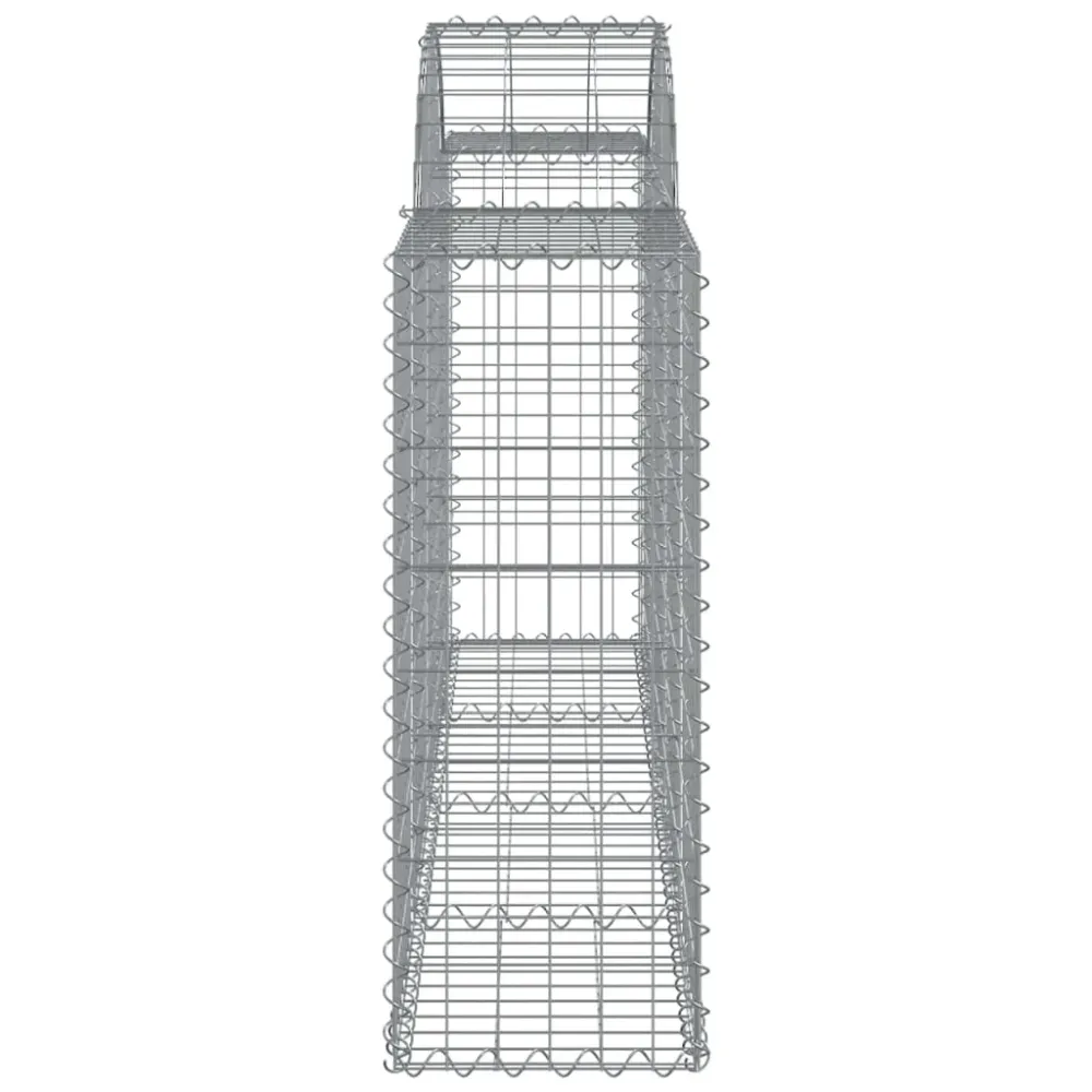 Coșuri gabion arcuite 7 buc, 200x30x80/100cm, fier galvanizat