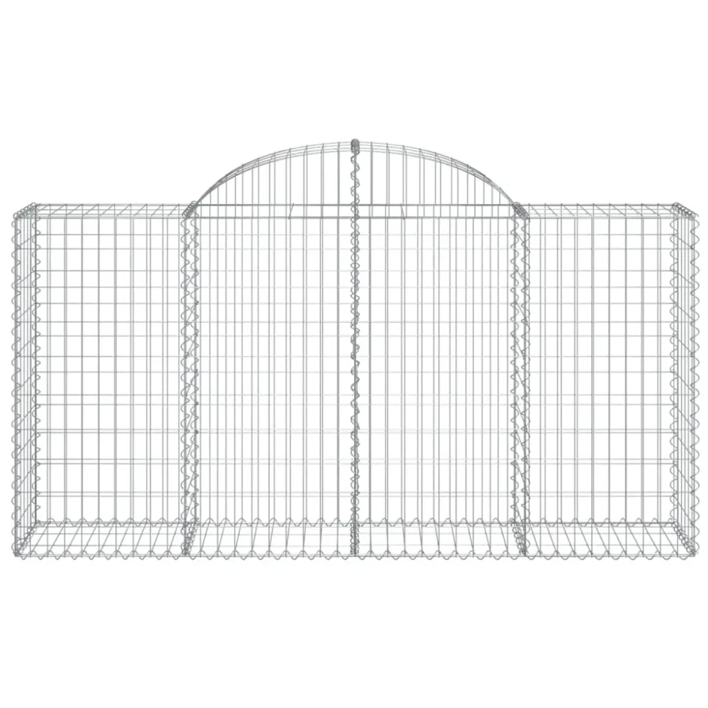 Coșuri gabion arcuite 5 buc, 200x50x100/120 cm fier galvanizat