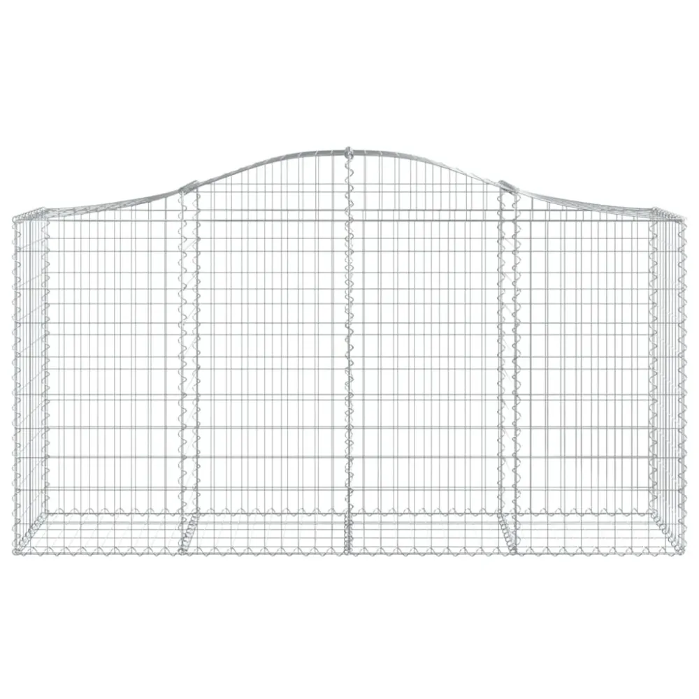 Coșuri gabion arcuite 5 buc, 200x50x100/120 cm fier galvanizat