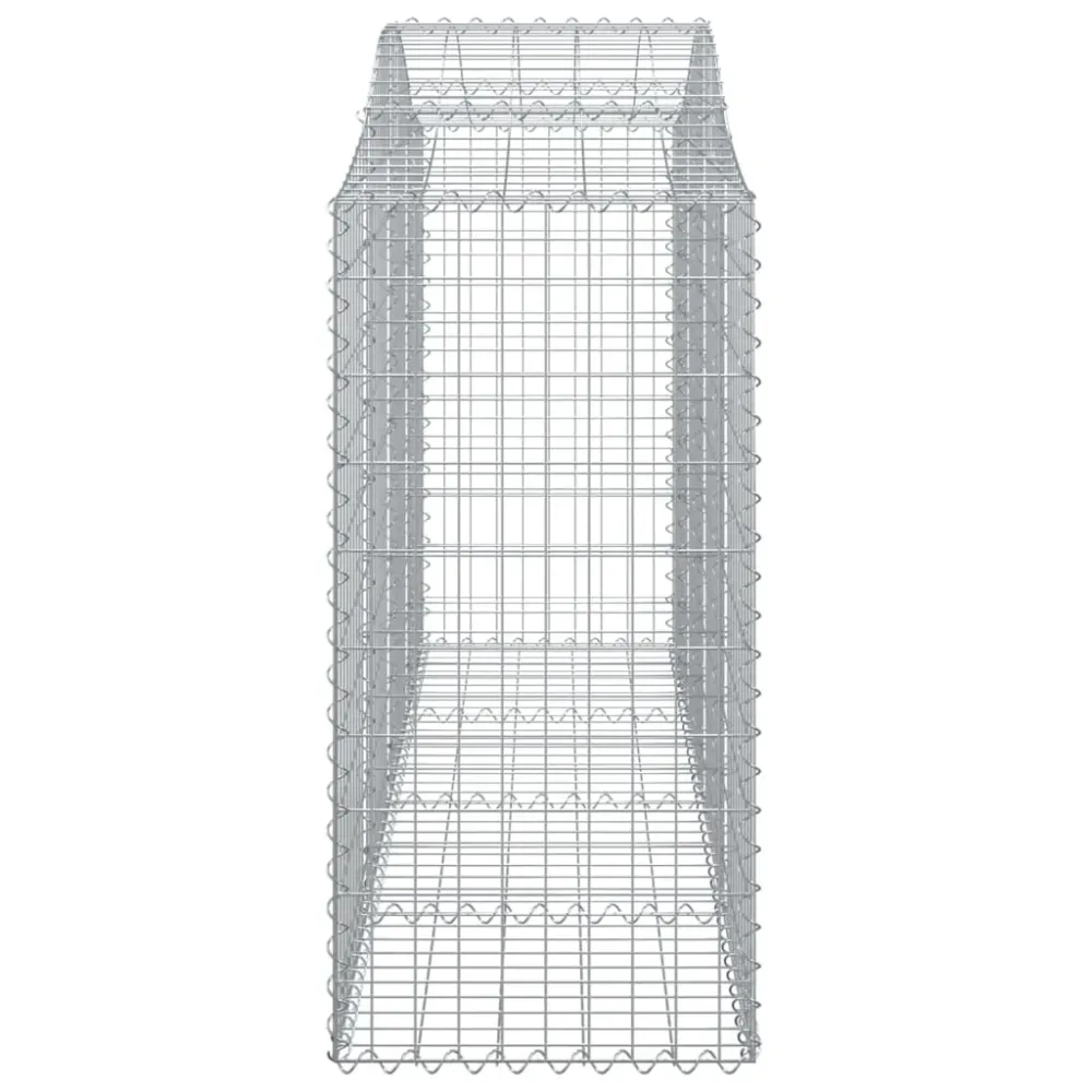 Coșuri gabion arcuite 6 buc, 200x50x100/120 cm, fier galvanizat