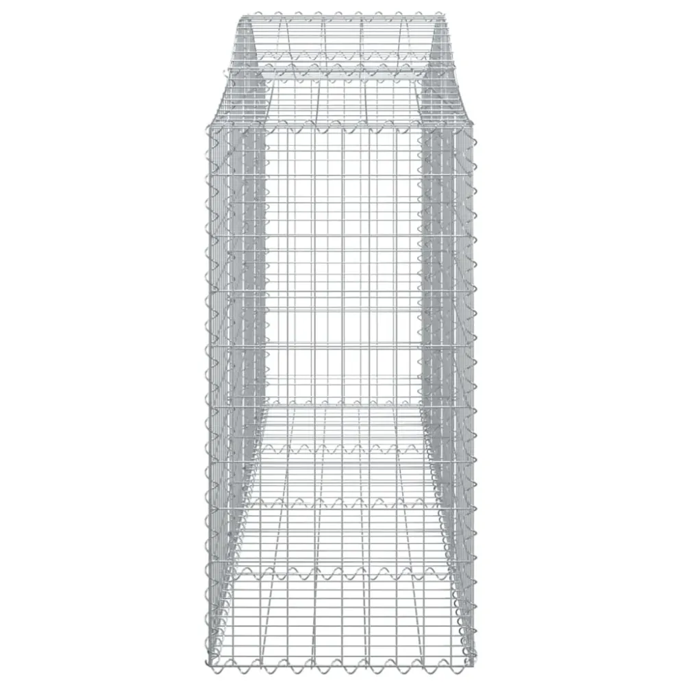 Coșuri gabion arcuite 4 buc, 200x50x120/140 cm, fier galvanizat