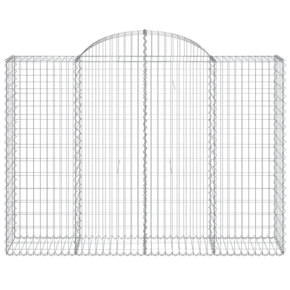 Coșuri gabion arcuite 5 buc, 200x50x140/160 cm, fier galvanizat