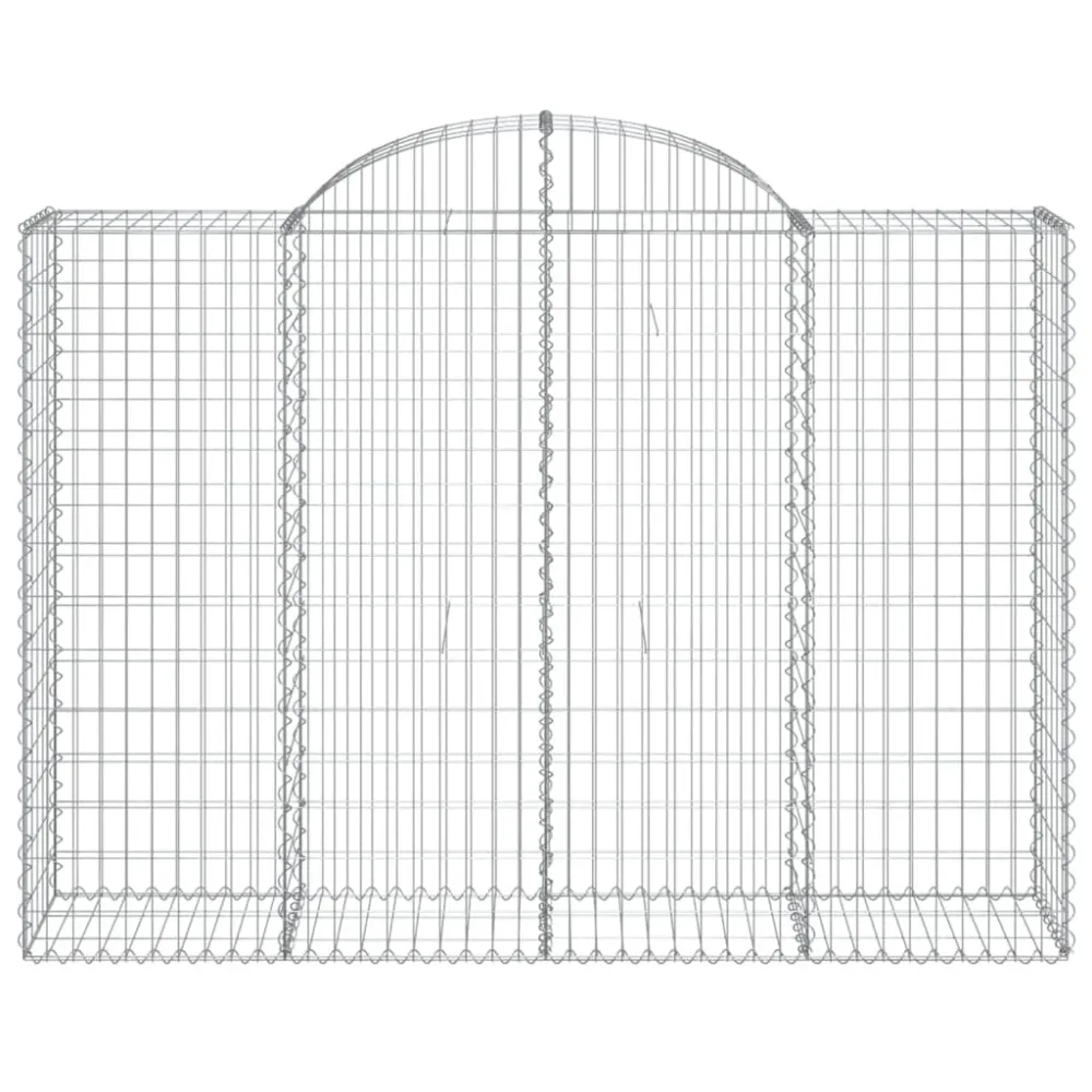 Coșuri gabion arcuite 3 buc, 200x50x140/160cm, fier galvanizat