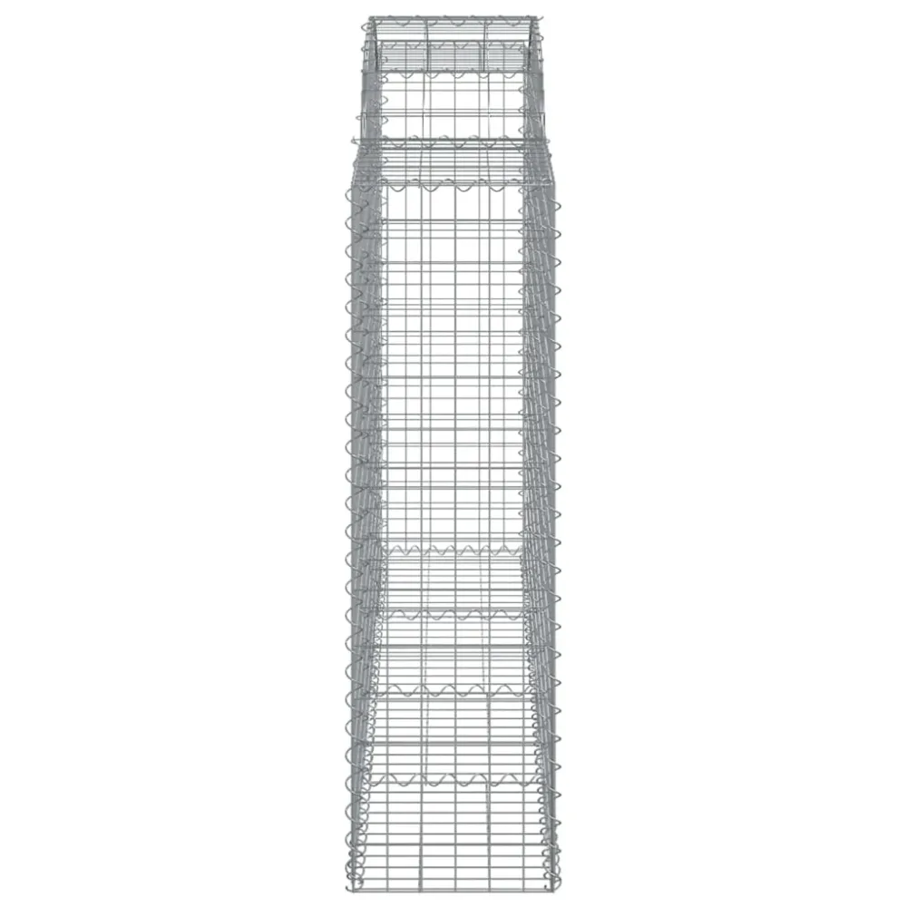 Coșuri gabion arcuite 3 buc, 200x50x140/160cm, fier galvanizat