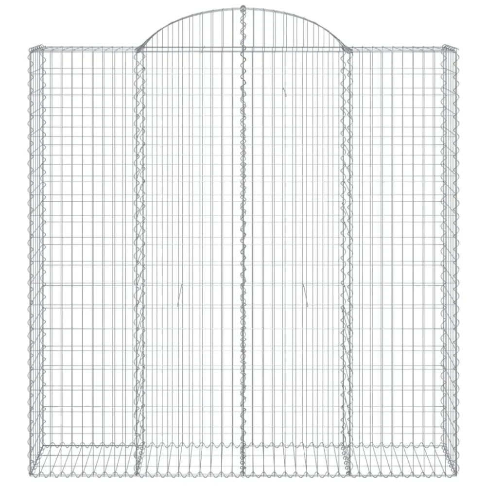 Coșuri gabion arcuite, 4 buc 200x50x200/220 cm, fier galvanizat