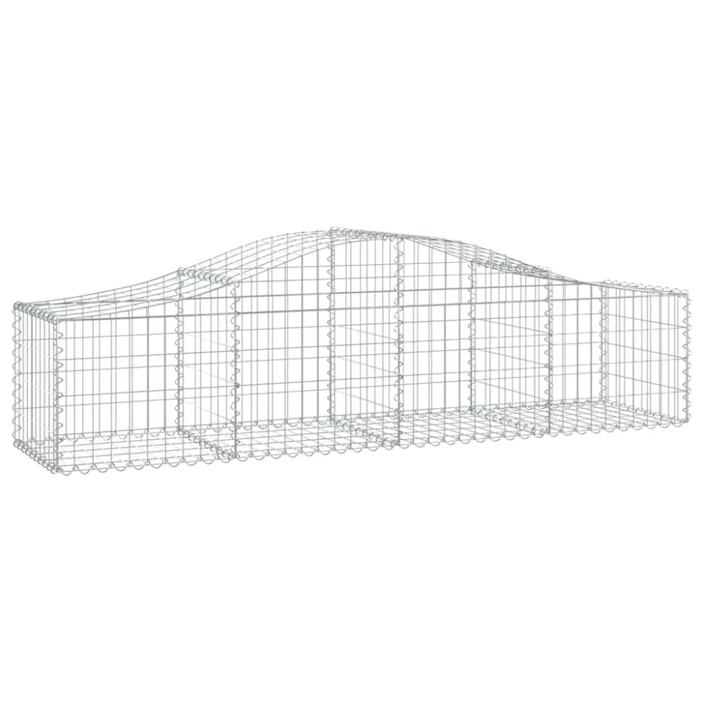 Coșuri gabion arcuite 11 buc, 200x50x40/60 cm, fier galvanizat